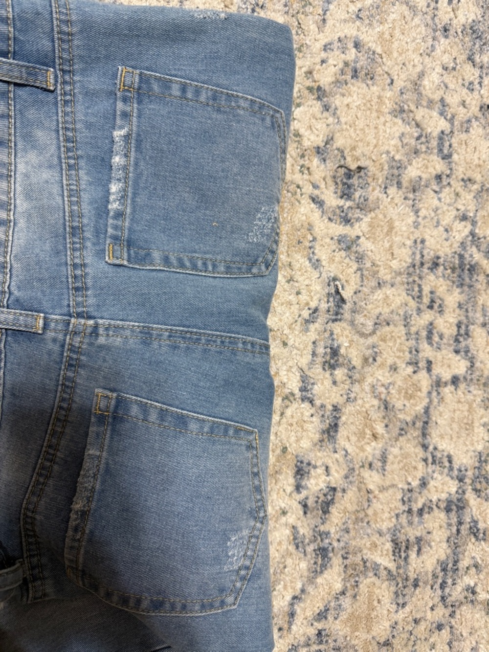 Gianni Bini Distressed Kids Denim Jeans - Blue - Picture 3 of 3